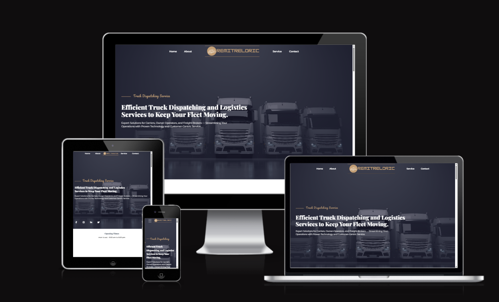 Truck Dispatching Industry Website